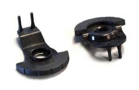 Parts from a two-shot mold
